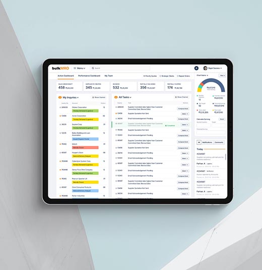 Ux and Ui for Bulk MRO’s order management system by Bokaap ux ui studio