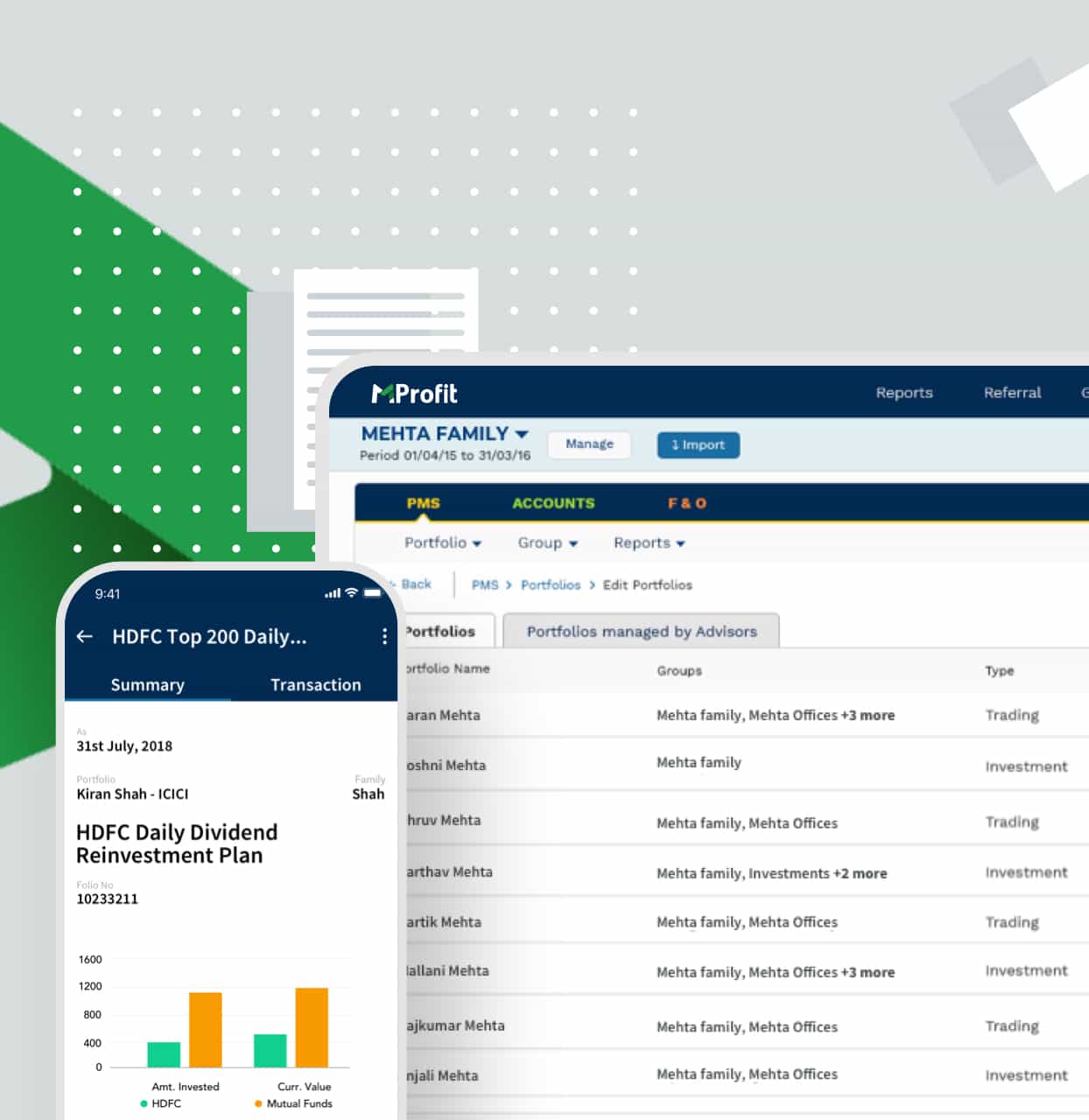 Ux and Ui design for Website and Mobile application for MProfit by Bokaap, a ux ui design company